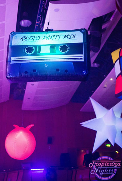 themed,inflatable,80s,party,cassette,