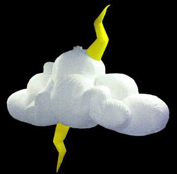 inflatable,cloud,lightning,