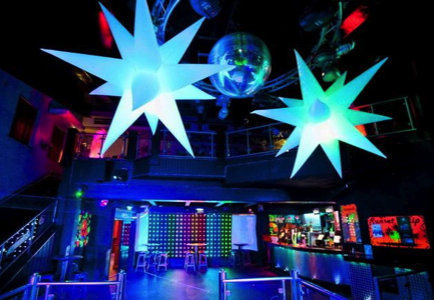 inflatable,decor,club,nightclub,led,star,stars,globes,spheres,custom,logo,event,product launch,promotion,branding,tubes,