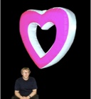 Hanging Hollow Heart-Shaped Inflatable 152cm/5ft high