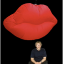 Hanging Basic Lips-Shaped Inflatable 183cm x 122cm/6ft x 4ft 
