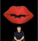 Hanging Detailed Lips-Shaped Inflatable 152cm x 100cm/5ft x 3.3ft inc. Image ONE side