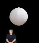 Hanging Globe Sphere Ball Inflatable, 100cm/3.3ft x 100cm/3.3ft x 100cm/3.3ft 