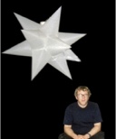 Hanging inflatable 12 pointed star 91cm /3ft diameter
