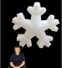Hanging Snowflake-Shaped Inflatable 152cm x 152cm/5ft x 5ft 