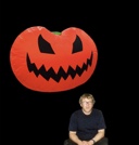 Hanging Pumpkin-Shaped Inflatable 122cm x 91cm/4t x 3ft (Image ONE Side)