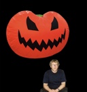 Hanging Pumpkin-Shaped Inflatable 152cm x 108cm/5ft x 3.5ft (Image ONE Side)