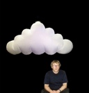 Hanging Cloud shaped inflatable 170cm/5.6ft x 80cm/2.6ft