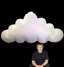 Hanging Cloud shaped inflatable 200cm/6.6ft x 100cm/3.3ft
