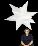 Hanging inflatable 12 pointed star 136cm /4.5ft diameter 