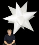 Hanging inflatable 12 pointed star 182cm /6ft diameter 