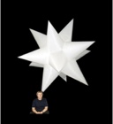 Hanging inflatable 12 pointed star 214cm /7ft diameter 